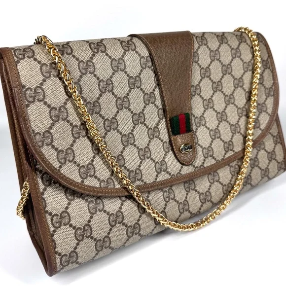 Gucci Large Ophidia Sherry Line Supreme GG Monogram Clutch/crossbody bag - Picture 3 of 16